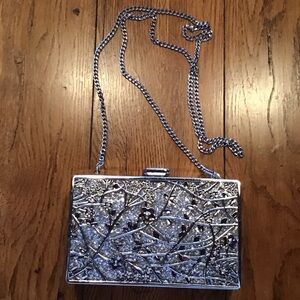 Elegant Silver Clutch Bag